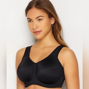Wacoal Simone style sports bra, black, NWT
